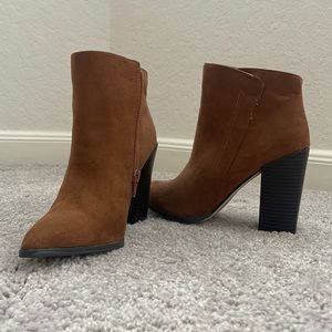 JustFab - Woman’s Brown Suede Boots